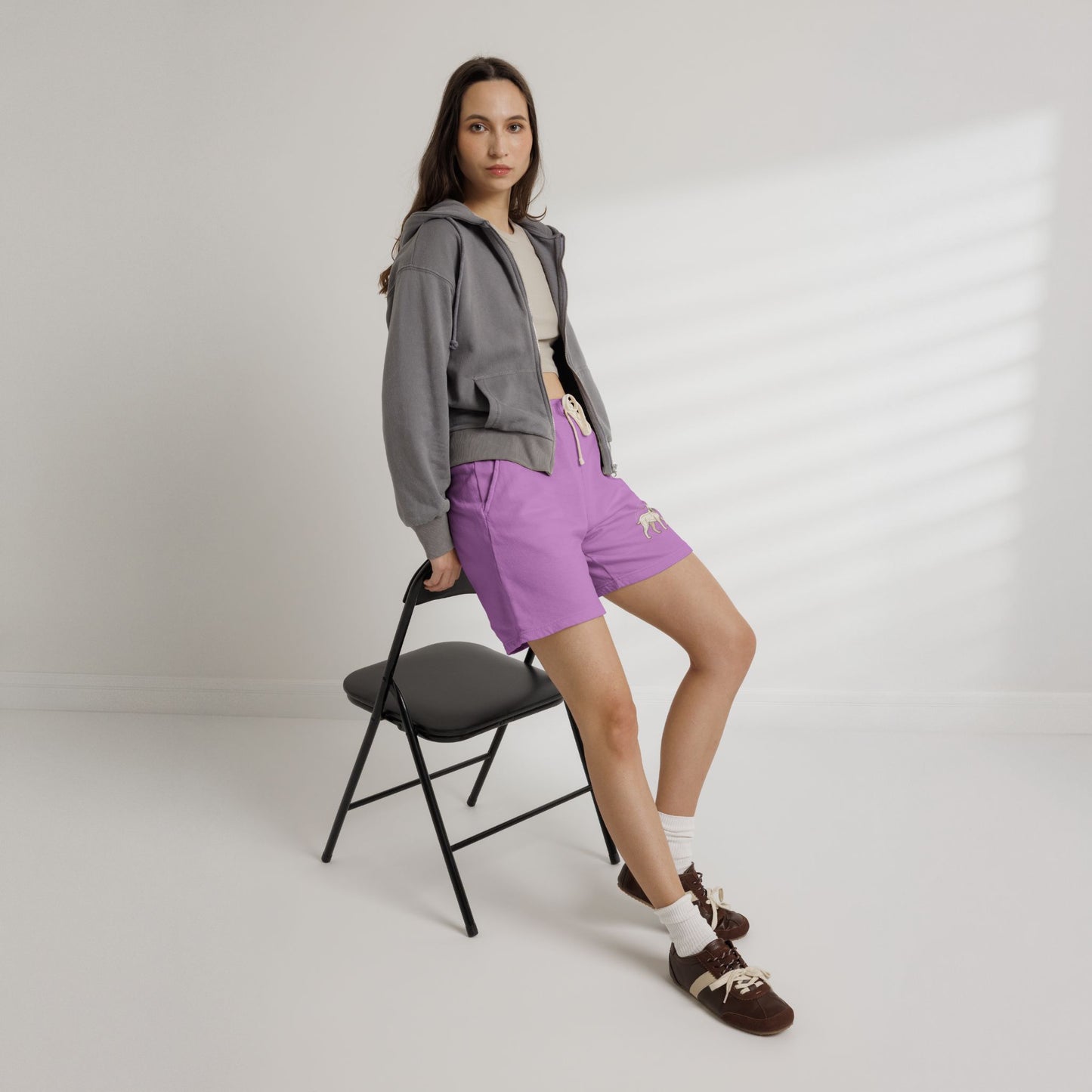 Pantaloni Scurți Fleece Vintage Premium – 100% Bumbac Moale & Confort Urban