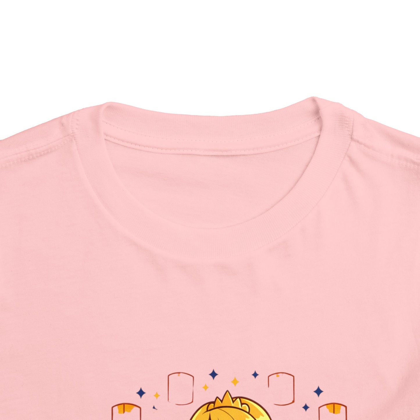 Long-Haired Princess Sitting Tee | Cute Fairy Tale Toddler ShirtTricou Personalizat Fetițe Prințesă cu Păr Blond | 100% Bumbac Premium Bella Canvas® 2T–5T