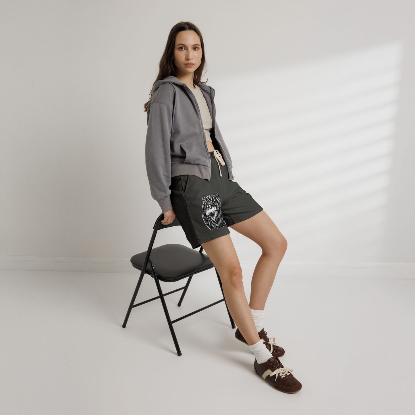 Pantaloni Scurți Fleece Vintage Premium – Bumbac 100% Moale & Confort Maxim