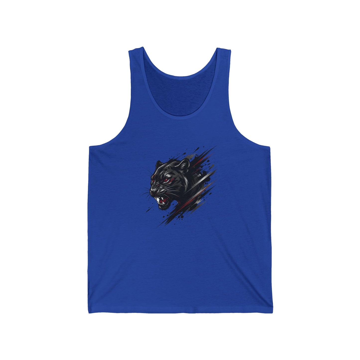 Roaring Black Panther Tank | Panther Head Graphic Tank TopMaiou Personalizat Premium Unisex din Bumbac Airlume® | Ușor, Respirabil și Confortabil | XS–2XL