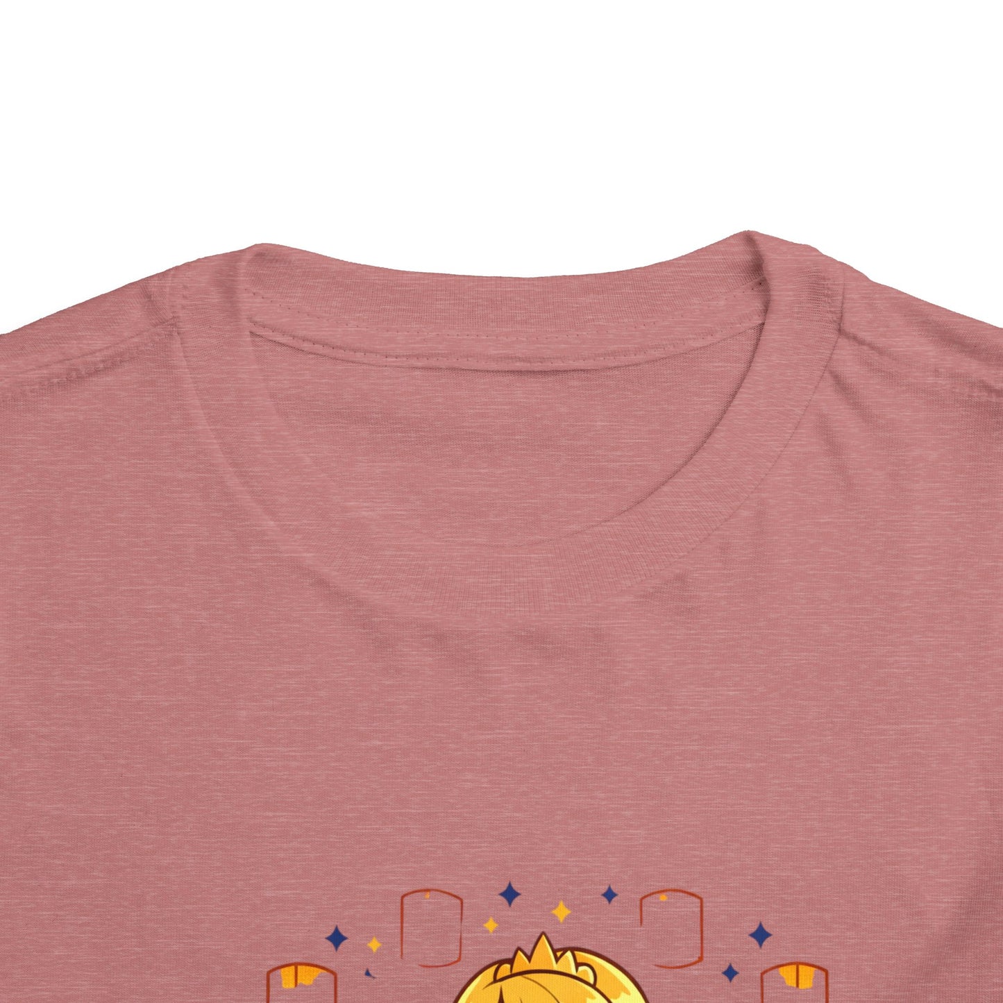 Long-Haired Princess Sitting Tee | Cute Fairy Tale Toddler ShirtTricou Personalizat Fetițe Prințesă cu Păr Blond | 100% Bumbac Premium Bella Canvas® 2T–5T