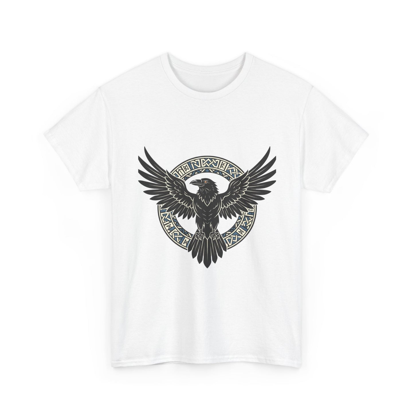Viking Raven Circle Tee | Norse Knotwork Raven T-shirt