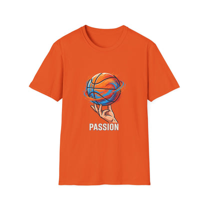 Basketball Passion T-Shirt | Spinning Ball Illustration