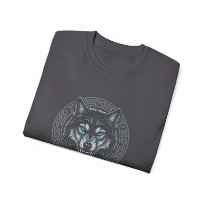 Tricou Lup Unisex Gildan 2000 – Wolf Design Shirt, Nordic Style Tee, Tricou Masculin Puternic, Cadou pentru Iubitori de Lupi