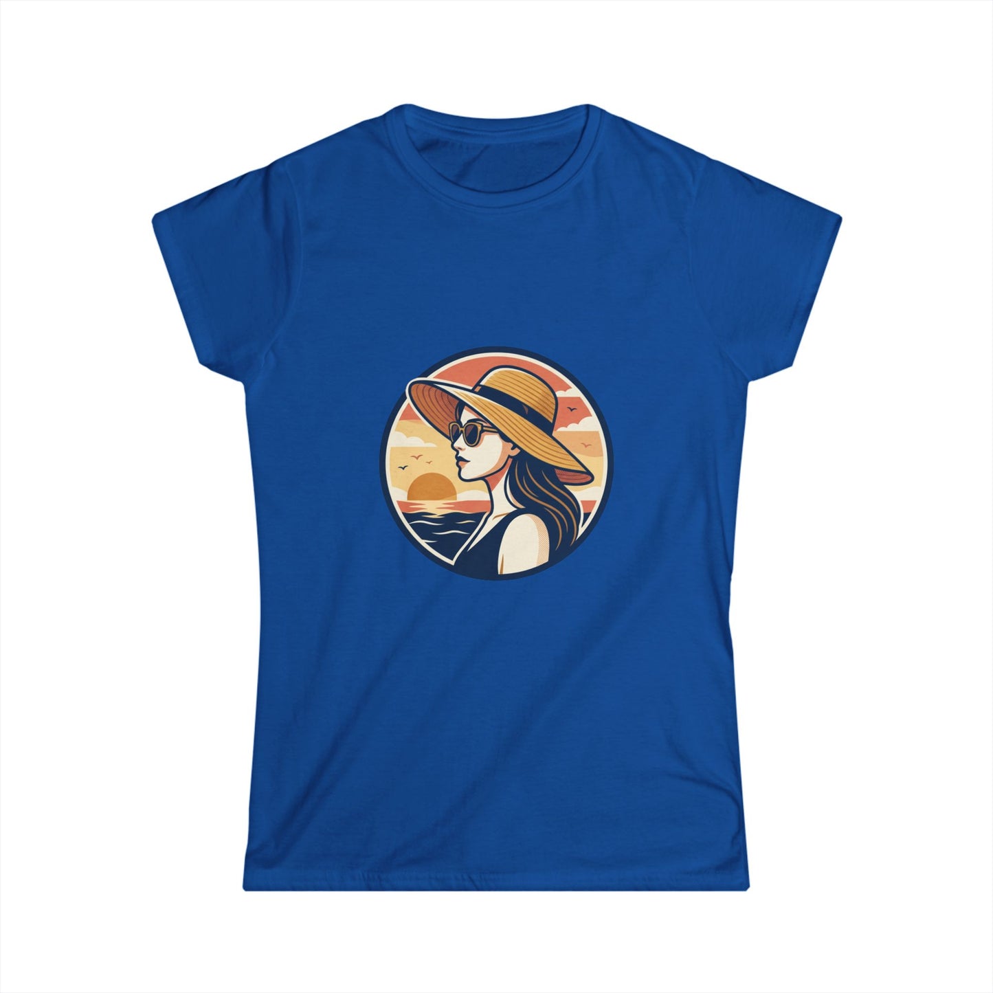Sunset Beach Woman T-Shirt — Stylish Summer Graphic Tee