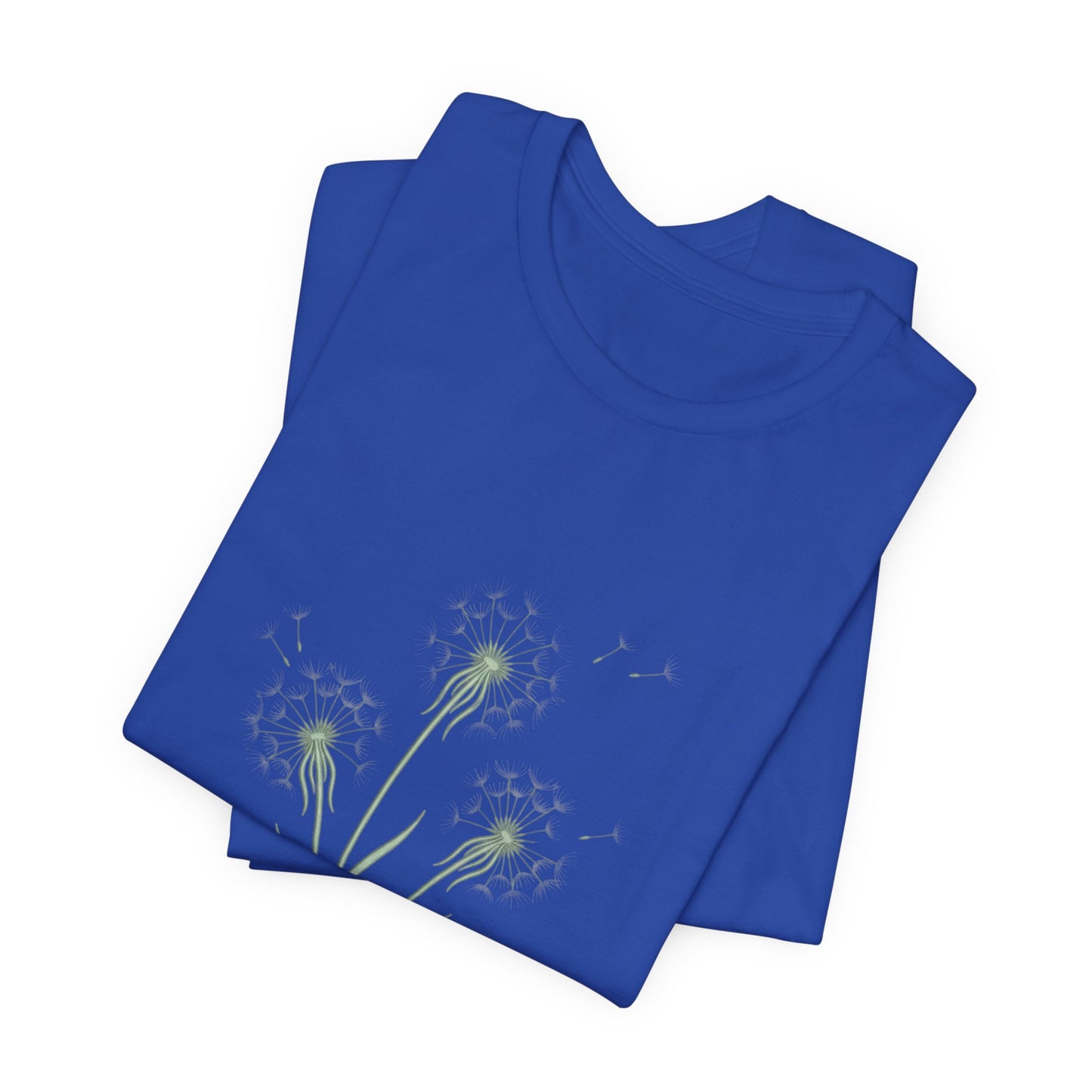 Dandelion Seed Trio Tee | Minimal Botanical Floral ShirtTricou Personalizat Păpădie Minimalistă | Bella Canvas® 3001 Bumbac Premium Unisex