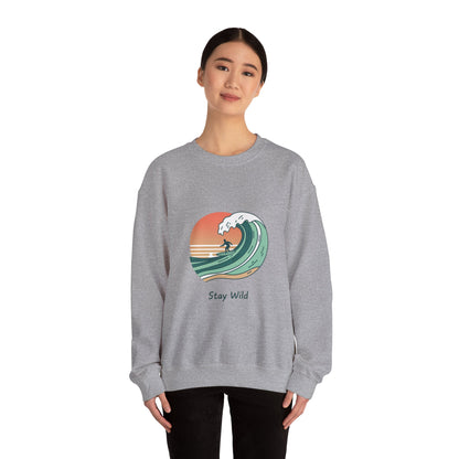 Stay Wild Surf Crewneck Sweatshirt