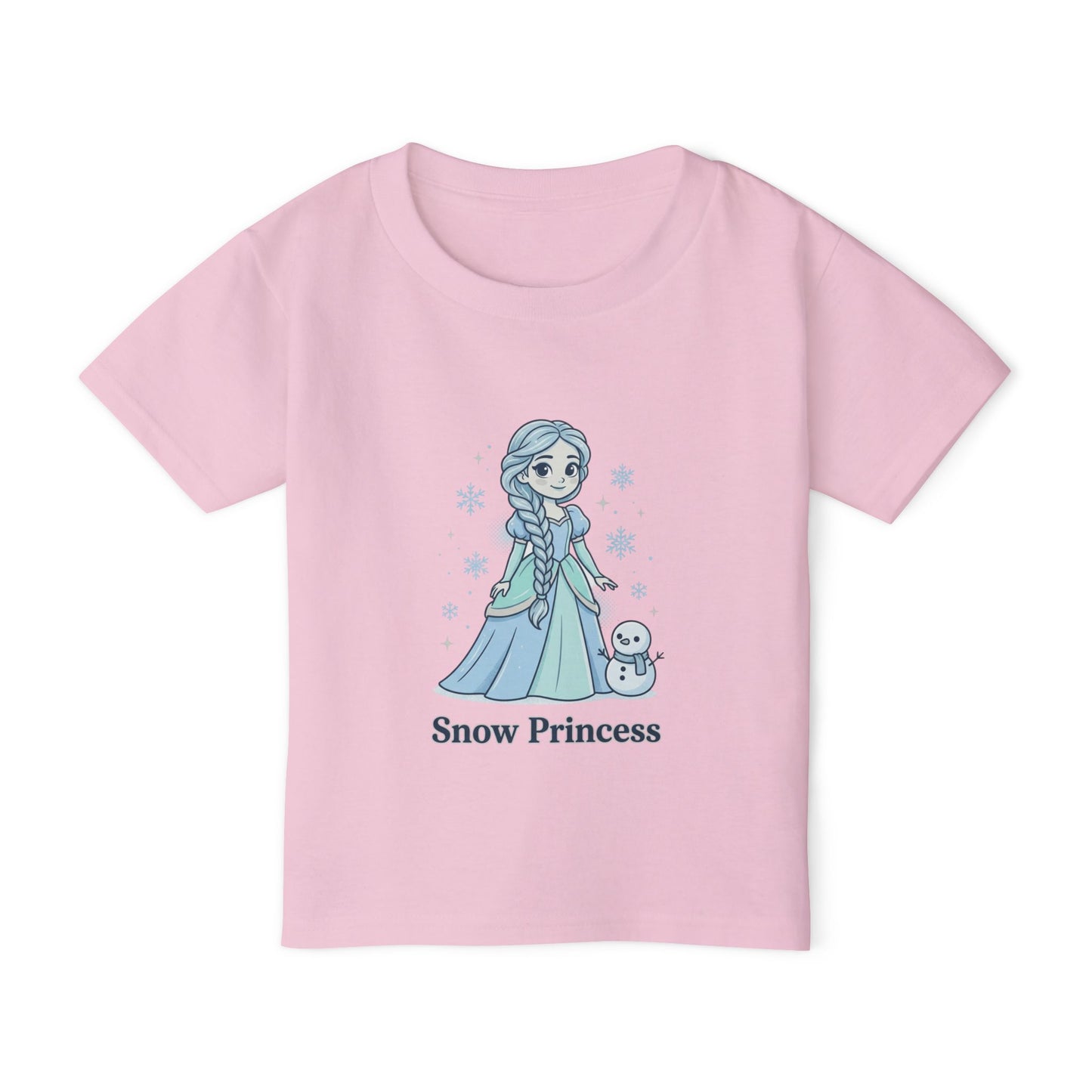 Snow Princess toddler T-shirt | Cute winter princess shirt, snowflake designTricou Copii „Snow Princess” – Bumbac 100% Eco, Design Magic de Iarnă, Confort Premium pentru Fetițe