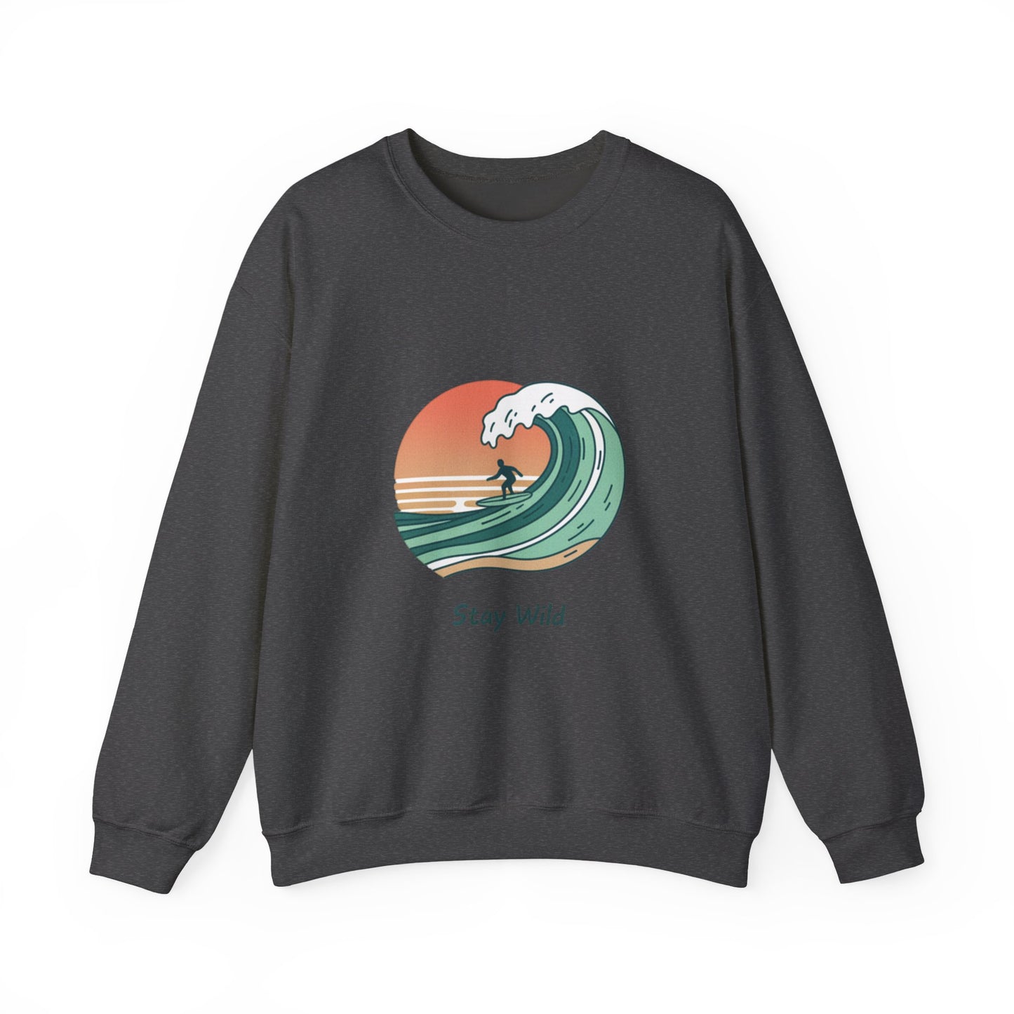 Stay Wild Surf Crewneck Sweatshirt