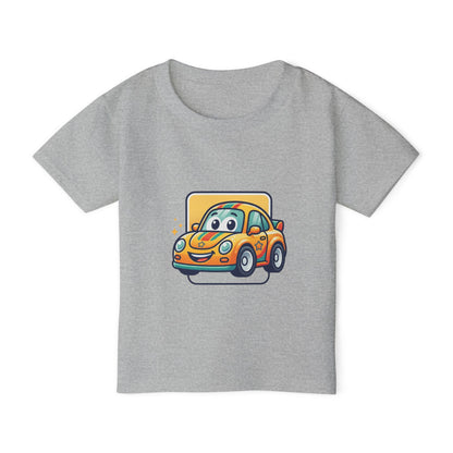 Smiling Cartoon Car Toddler T-shirt | Cute Vehicle Kids Tricou Personalizat Copii Gildan Heavy Cotton™ 100% Bumbac – Tricou Premium pentru Copii 2–6 Ani cu Imprimeu Colorat