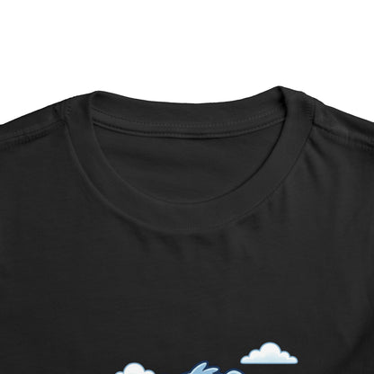 Blue Puppy Cartoon Toddler Tee | Cute Dog IllustrationTricou Personalizat Copii Bella Canvas® – 100% Bumbac Premium pentru Băieți și Fetițe 2T–5T | Tricou Personalizat Confortabil și Colorat