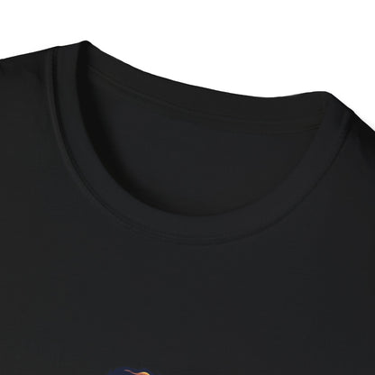 Sunset Surf Silhouette T-Shirt | Ocean Wave Man Tricou Personalizat Gildan 64000 – Bumbac Premium, Fit Modern & Confort Zilnic
