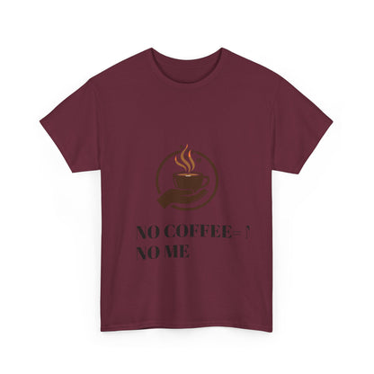 No Coffee No Me Tee | Coffee Cup Illustration, Morning Caffeine Shirt