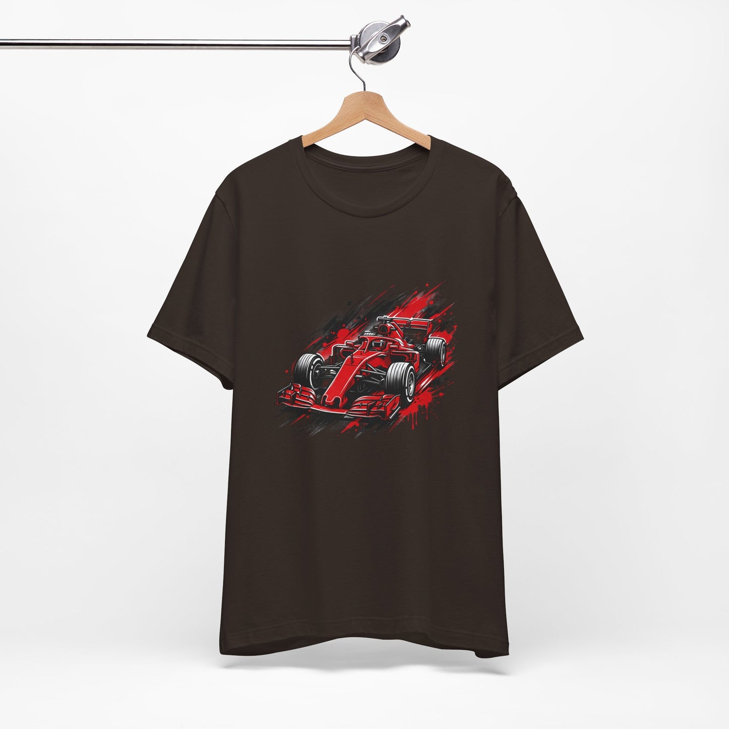 Red Racing Formula Car tee | Race Car T-Tricou Personalizat Formula Racing Red Storm | Bella Canvas® 3001 100% Bumbac Premium Unisex