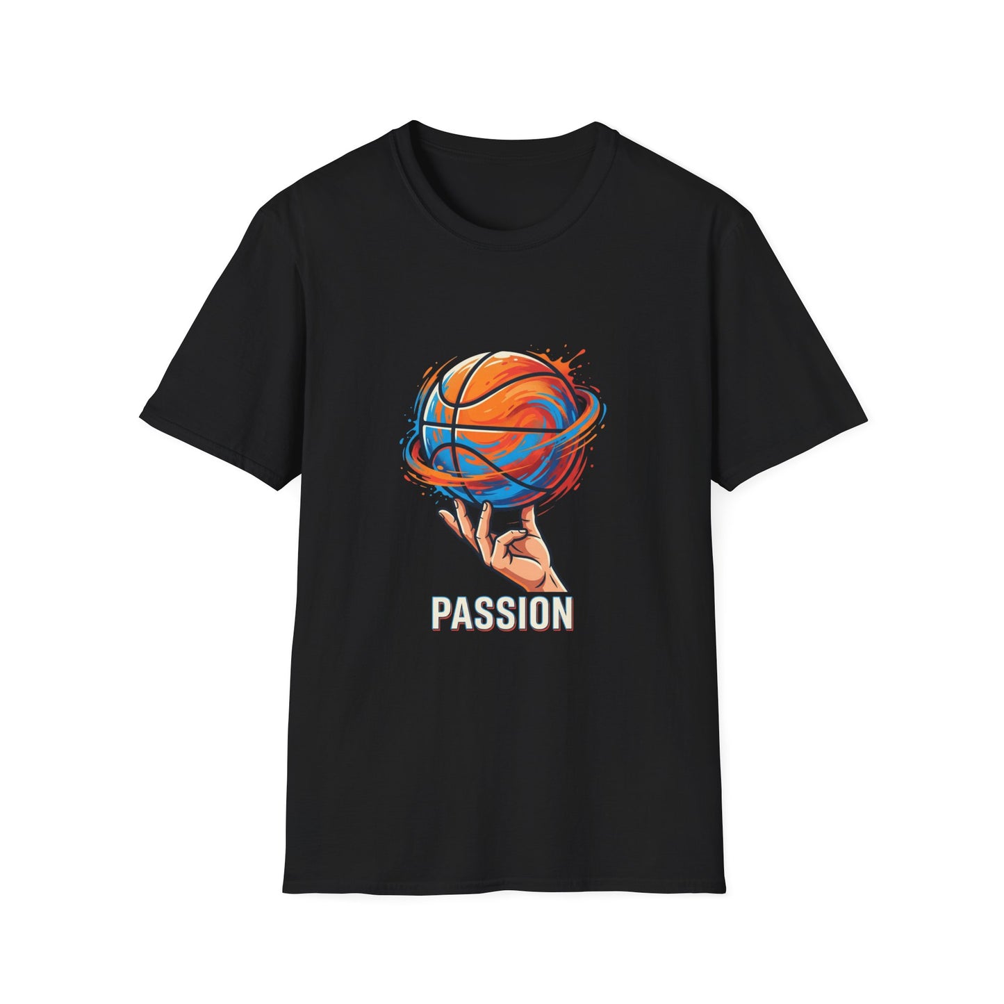 Basketball Passion T-Shirt | Spinning Ball Illustration