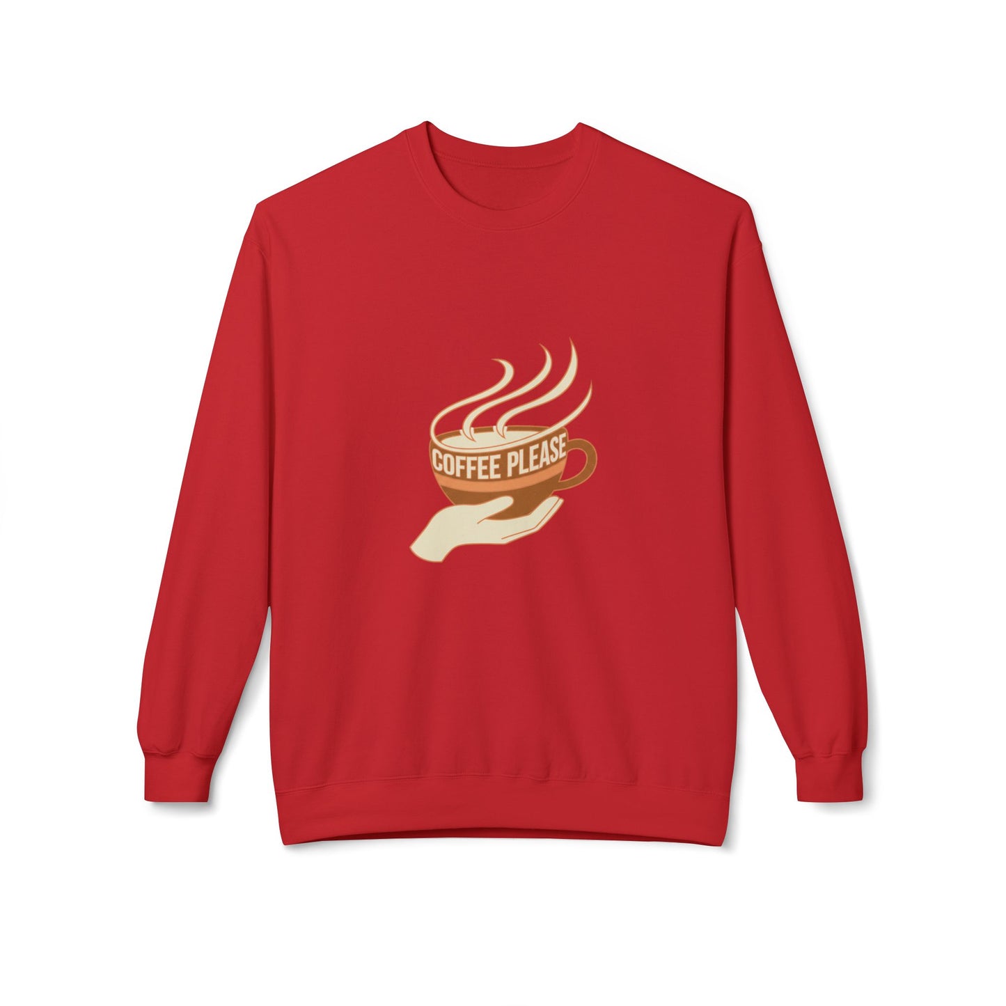 Coffee Please cup illustration Sweatshirt | cozy coffee design