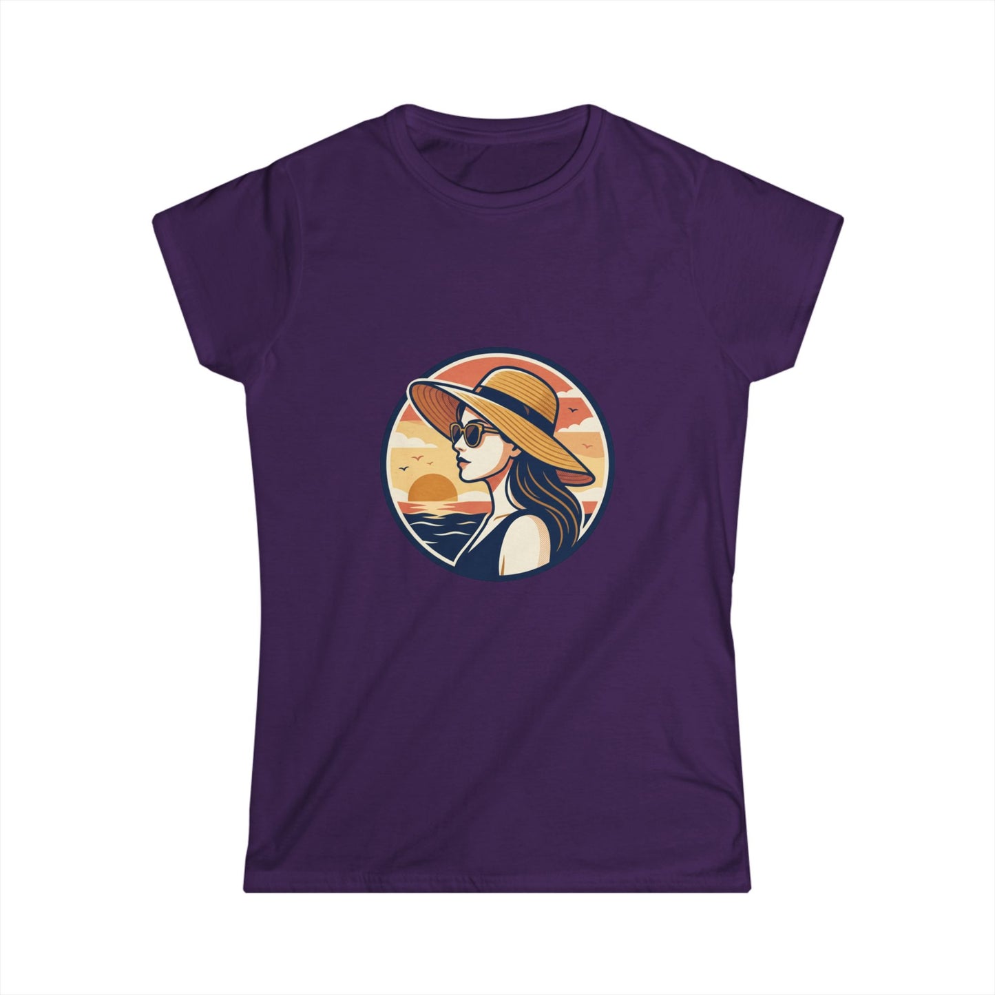 Sunset Beach Woman T-Shirt — Stylish Summer Graphic Tee
