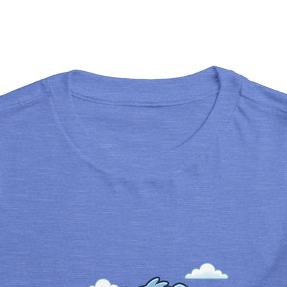 Blue Puppy Cartoon Toddler Tee | Cute Dog IllustrationTricou Personalizat Copii Bella Canvas® – 100% Bumbac Premium pentru Băieți și Fetițe 2T–5T | Tricou Personalizat Confortabil și Colorat