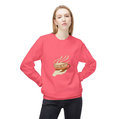 Coffee Please cup illustration Sweatshirt | cozy coffee design
