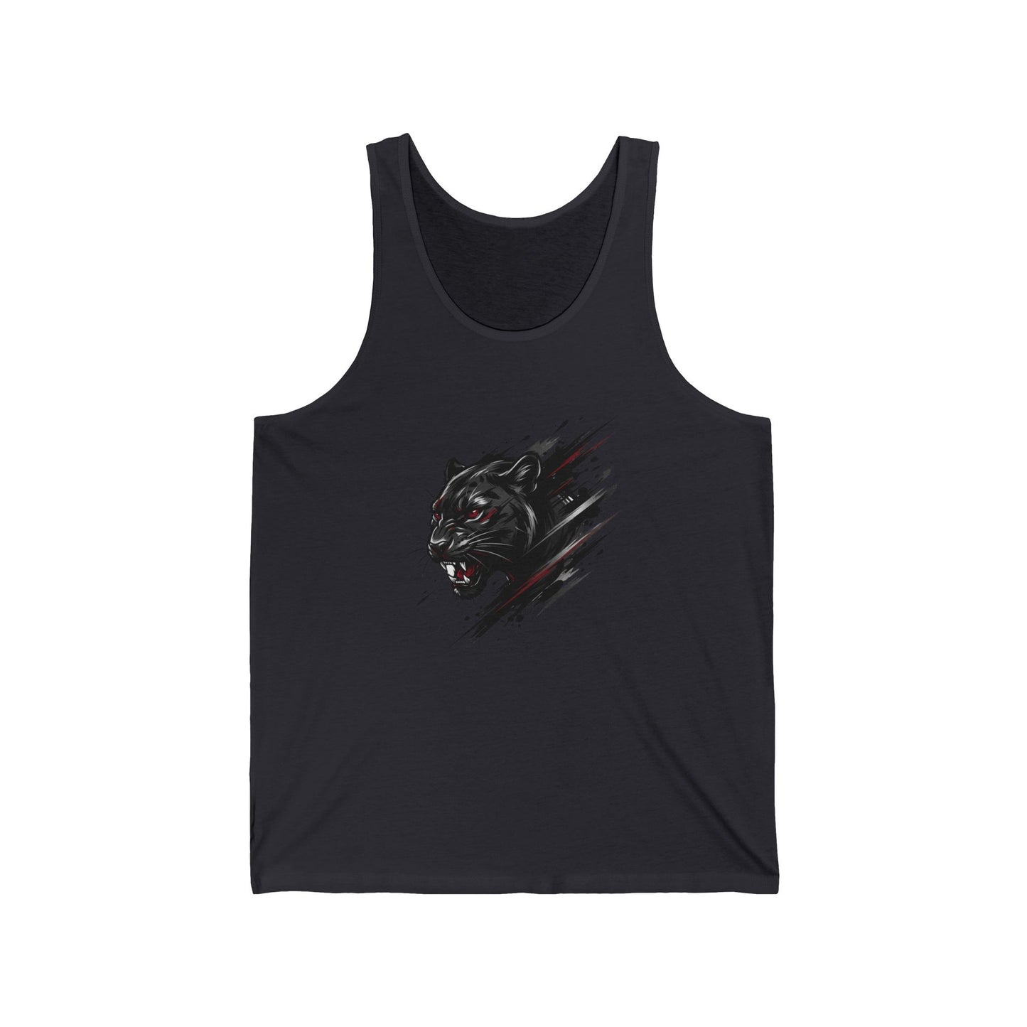 Roaring Black Panther Tank | Panther Head Graphic Tank TopMaiou Personalizat Premium Unisex din Bumbac Airlume® | Ușor, Respirabil și Confortabil | XS–2XL