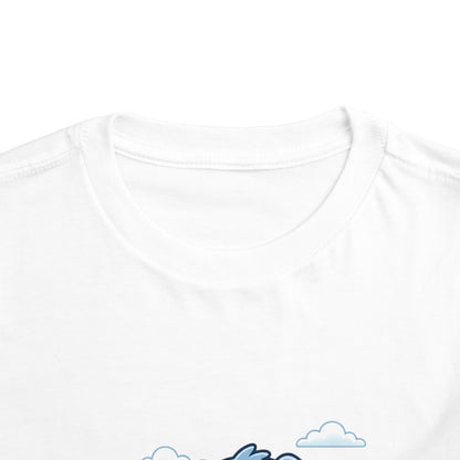 Blue Puppy Cartoon Toddler Tee | Cute Dog IllustrationTricou Personalizat Copii Bella Canvas® – 100% Bumbac Premium pentru Băieți și Fetițe 2T–5T | Tricou Personalizat Confortabil și Colorat