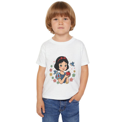 Princess Girl Holding Apple toddler T-shirt | Cute Fairy Tale CharacterTricou Copii Premium 100% Bumbac – Confortabil, Colorat & Perfect pentru Personalizare