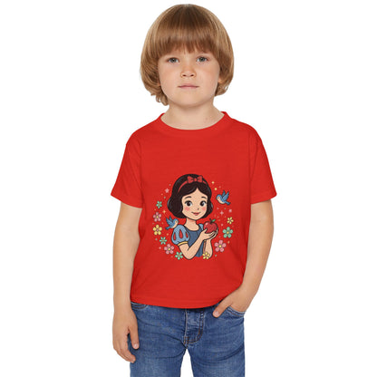 Princess Girl Holding Apple toddler T-shirt | Cute Fairy Tale CharacterTricou Copii Premium 100% Bumbac – Confortabil, Colorat & Perfect pentru Personalizare