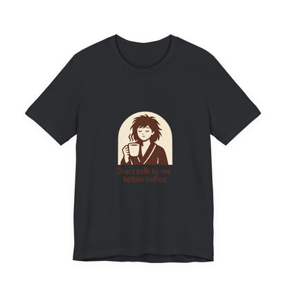 Tricou Cafea Unisex Bella Canvas 3001 – Coffee Lover Shirt, Funny Coffee Quote, Cozy Aesthetic Tee, Cadou pentru Iubitorii de Cafea