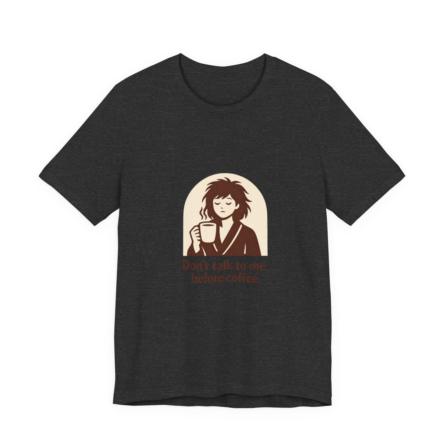 Tricou Cafea Unisex Bella Canvas 3001 – Coffee Lover Shirt, Funny Coffee Quote, Cozy Aesthetic Tee, Cadou pentru Iubitorii de Cafea