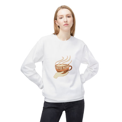 Coffee Please cup illustration Sweatshirt | cozy coffee design