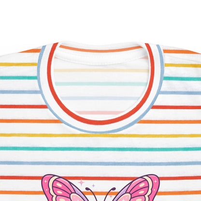 Sparkle & Fly Butterfly Toddler Tee | Pink Pastel Tricou Personalizat Copii Fluturaș Magic | 100% Bumbac Premium | Tricou Fetițe 2–6 Ani | Moale și Confortabil