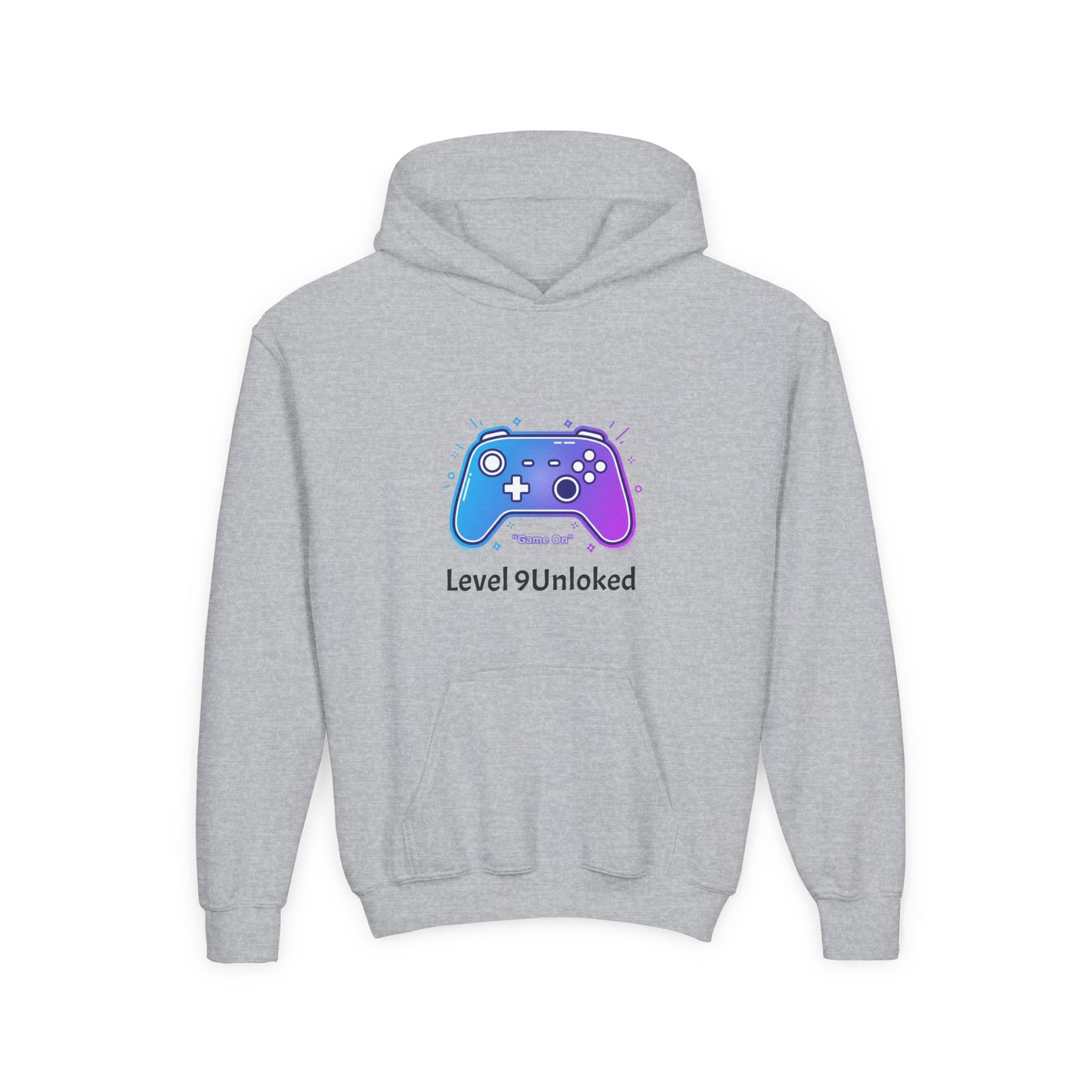 Level 9 Unlocked Video Game Controller Hoodie | Gamer Kids Sweatshirt