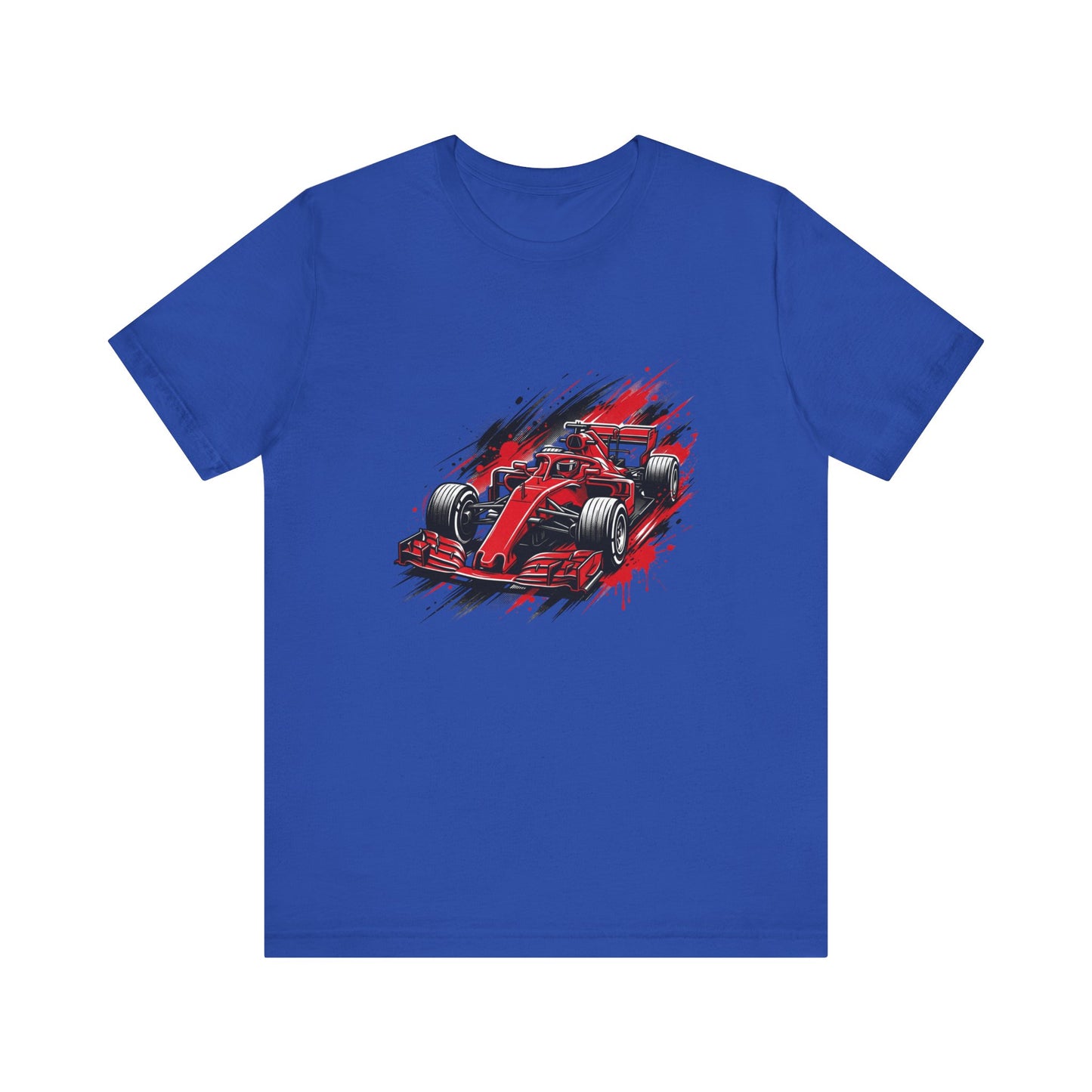 Red Racing Formula Car tee | Race Car T-Tricou Personalizat Formula Racing Red Storm | Bella Canvas® 3001 100% Bumbac Premium Unisex
