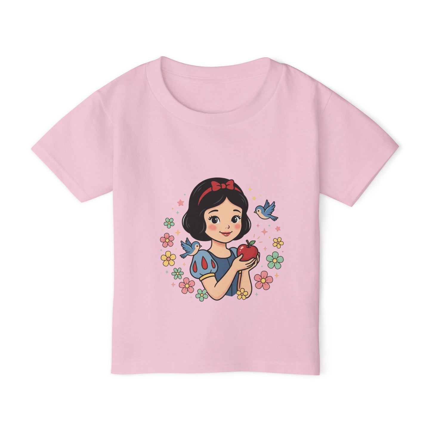 Princess Girl Holding Apple toddler T-shirt | Cute Fairy Tale CharacterTricou Copii Premium 100% Bumbac – Confortabil, Colorat & Perfect pentru Personalizare