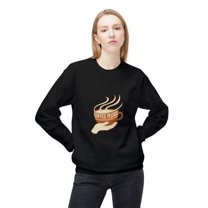 Coffee Please cup illustration Sweatshirt | cozy coffee design