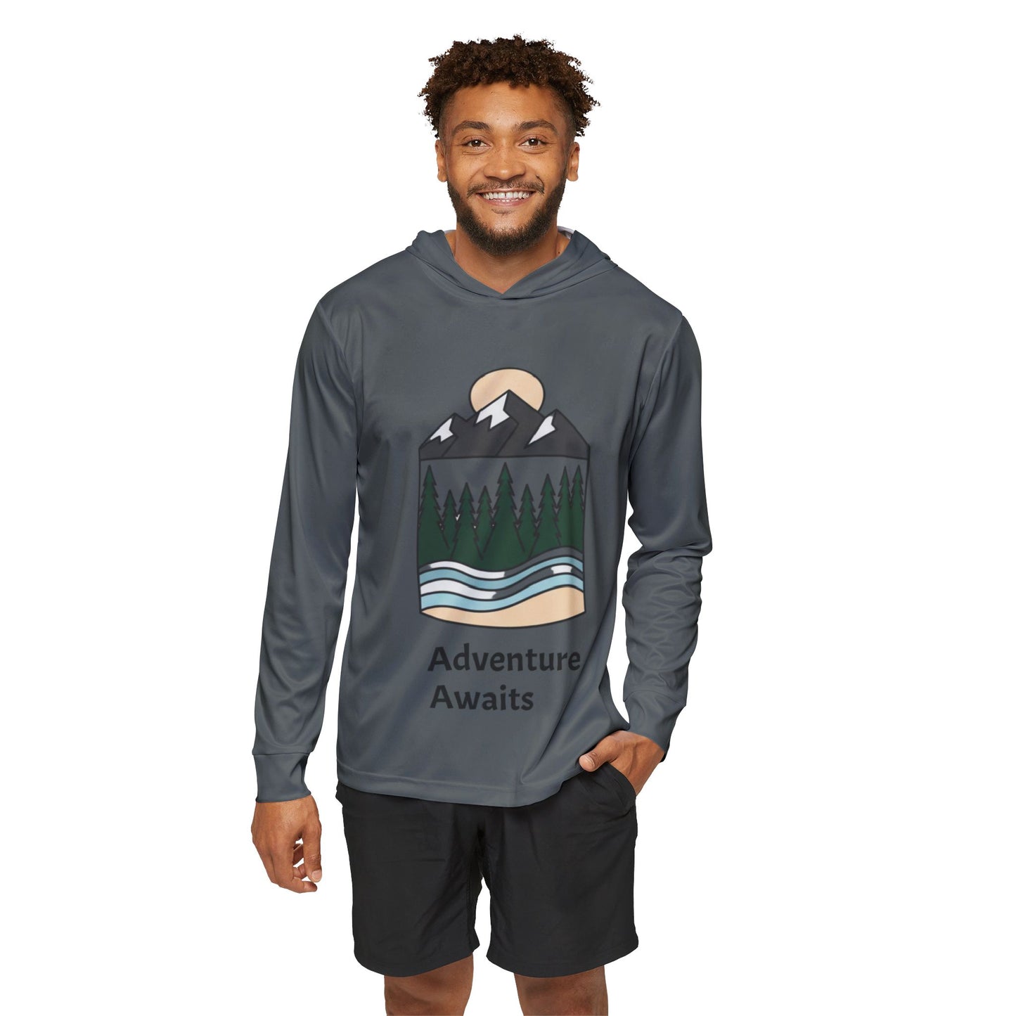Adventure Awaits Mountain Hoodie — Men's Outdoor Warmup Pullover