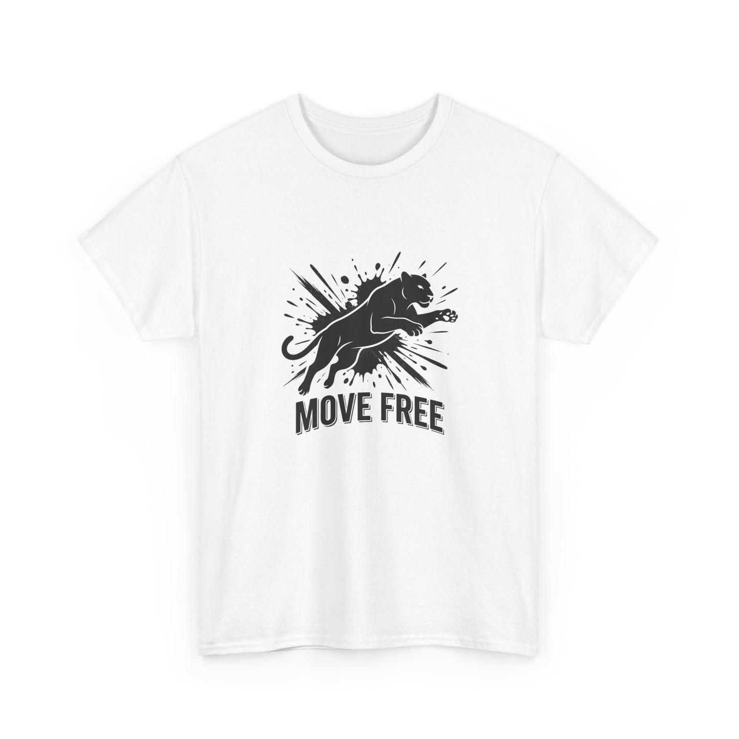 Tricou Gildan 5000 “MOVE FREE” – Bumbac 100% Rezistent, Confort Zilnic & Stil Streetwear Autentic