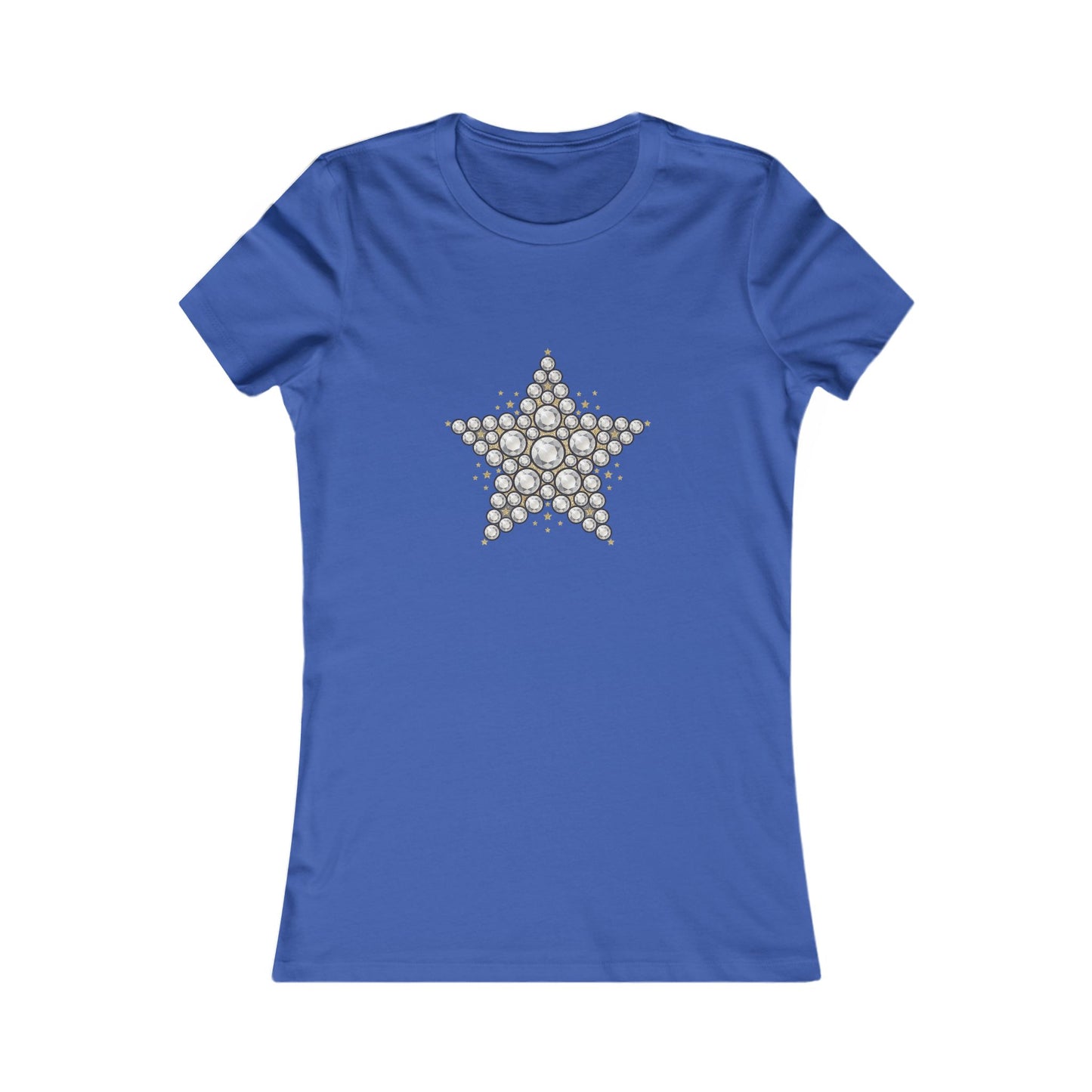 Bubble Star Tee | Hand-drawn bubble star graphic, minimalist celestial designTricou Damă Premium 100% Bumbac – Elegant, Confortabil & Modern