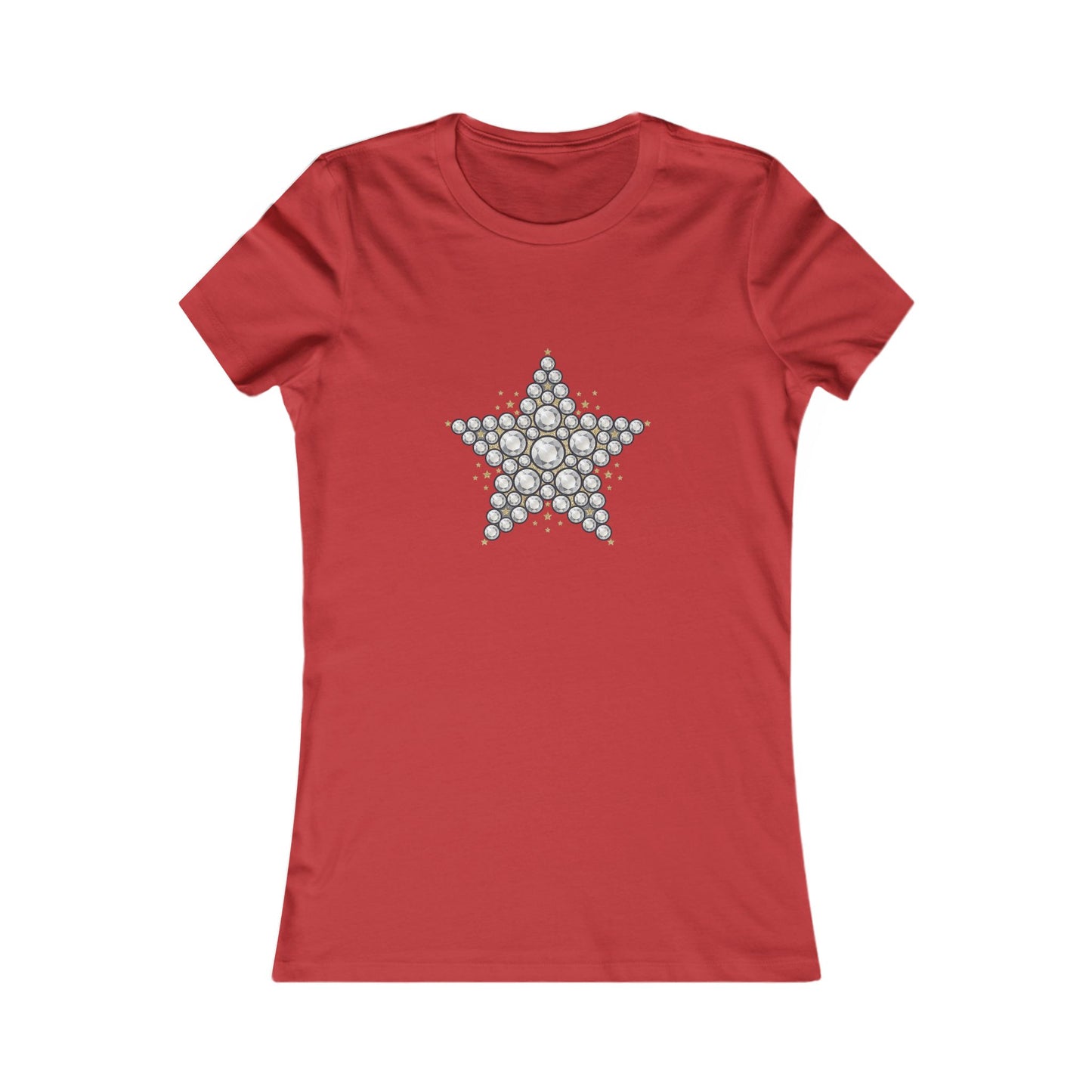 Bubble Star Tee | Hand-drawn bubble star graphic, minimalist celestial designTricou Damă Premium 100% Bumbac – Elegant, Confortabil & Modern