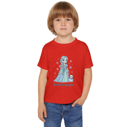 Snow Princess toddler T-shirt | Cute winter princess shirt, snowflake designTricou Copii „Snow Princess” – Bumbac 100% Eco, Design Magic de Iarnă, Confort Premium pentru Fetițe