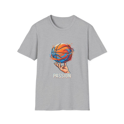 Basketball Passion T-Shirt | Spinning Ball Illustration