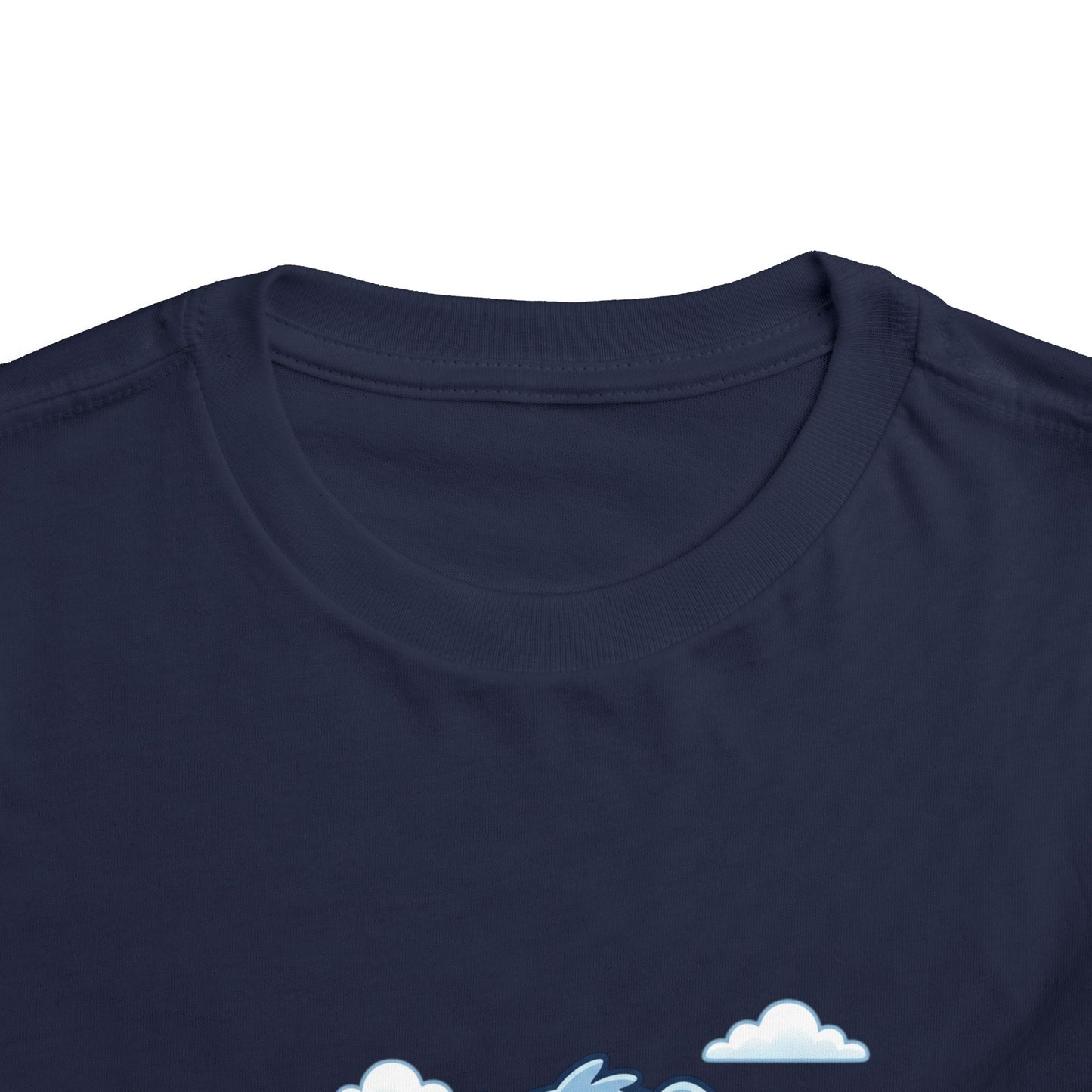 Blue Puppy Cartoon Toddler Tee | Cute Dog IllustrationTricou Personalizat Copii Bella Canvas® – 100% Bumbac Premium pentru Băieți și Fetițe 2T–5T | Tricou Personalizat Confortabil și Colorat