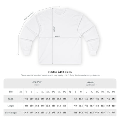 Long Sleeve Tee — "Enjoy The Moment" Retro Sunset Hiking Shirt