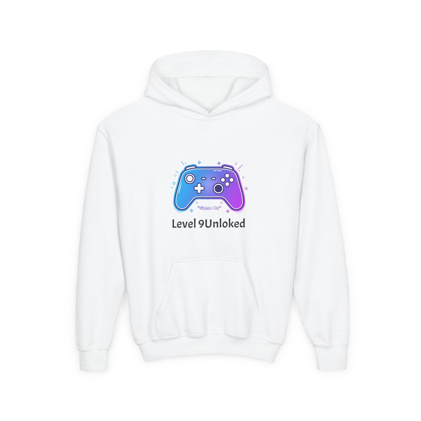 Level 9 Unlocked Video Game Controller Hoodie | Gamer Kids Sweatshirt