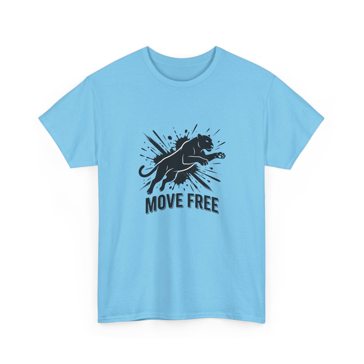 Tricou Gildan 5000 “MOVE FREE” – Bumbac 100% Rezistent, Confort Zilnic & Stil Streetwear Autentic