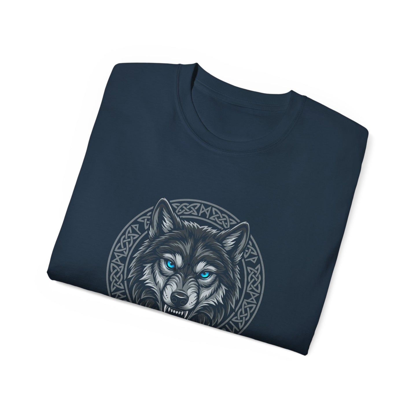 Tricou Lup Unisex Gildan 2000 – Wolf Design Shirt, Nordic Style Tee, Tricou Masculin Puternic, Cadou pentru Iubitori de Lupi
