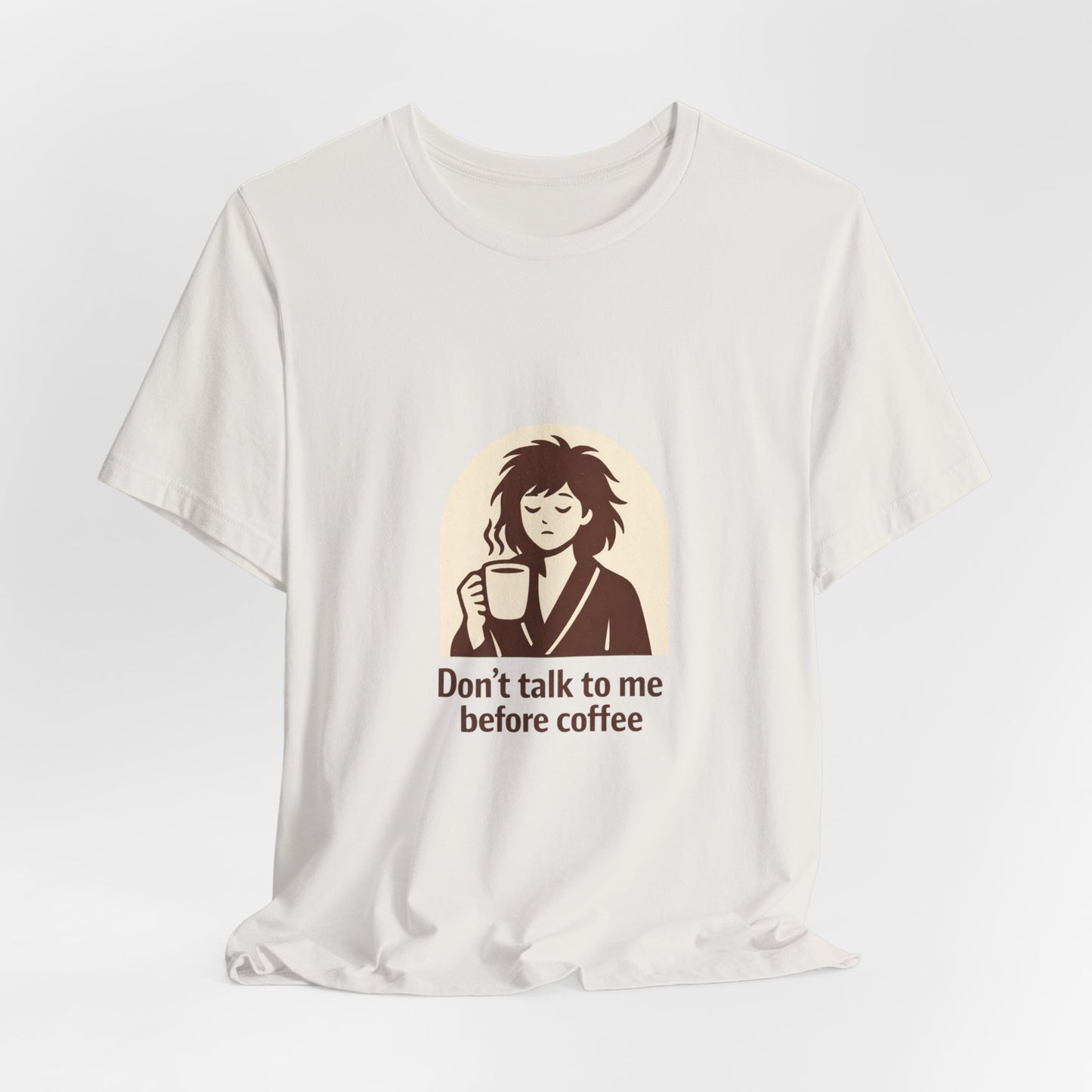 Tricou Cafea Unisex Bella Canvas 3001 – Coffee Lover Shirt, Funny Coffee Quote, Cozy Aesthetic Tee, Cadou pentru Iubitorii de Cafea