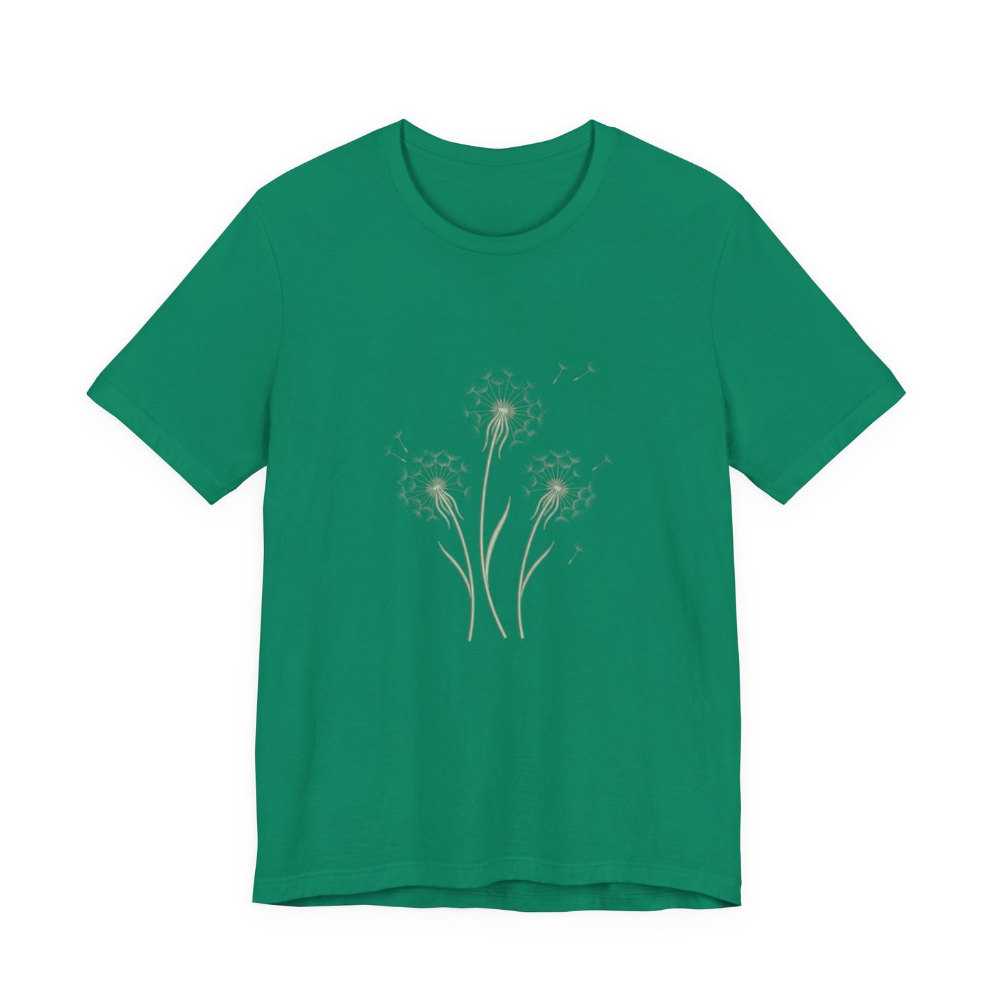 Dandelion Seed Trio Tee | Minimal Botanical Floral ShirtTricou Personalizat Păpădie Minimalistă | Bella Canvas® 3001 Bumbac Premium Unisex