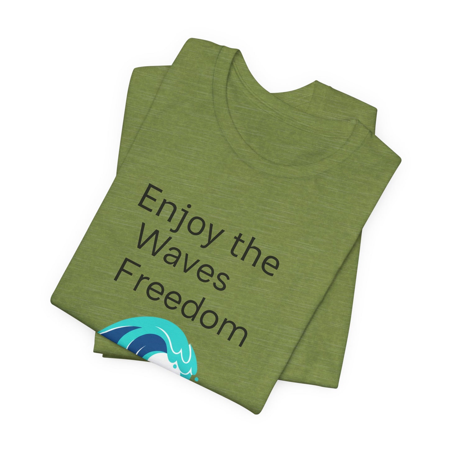 Enjoy the Waves Freedom Surf Wave T-Shirt | Surfer Graphic Tee