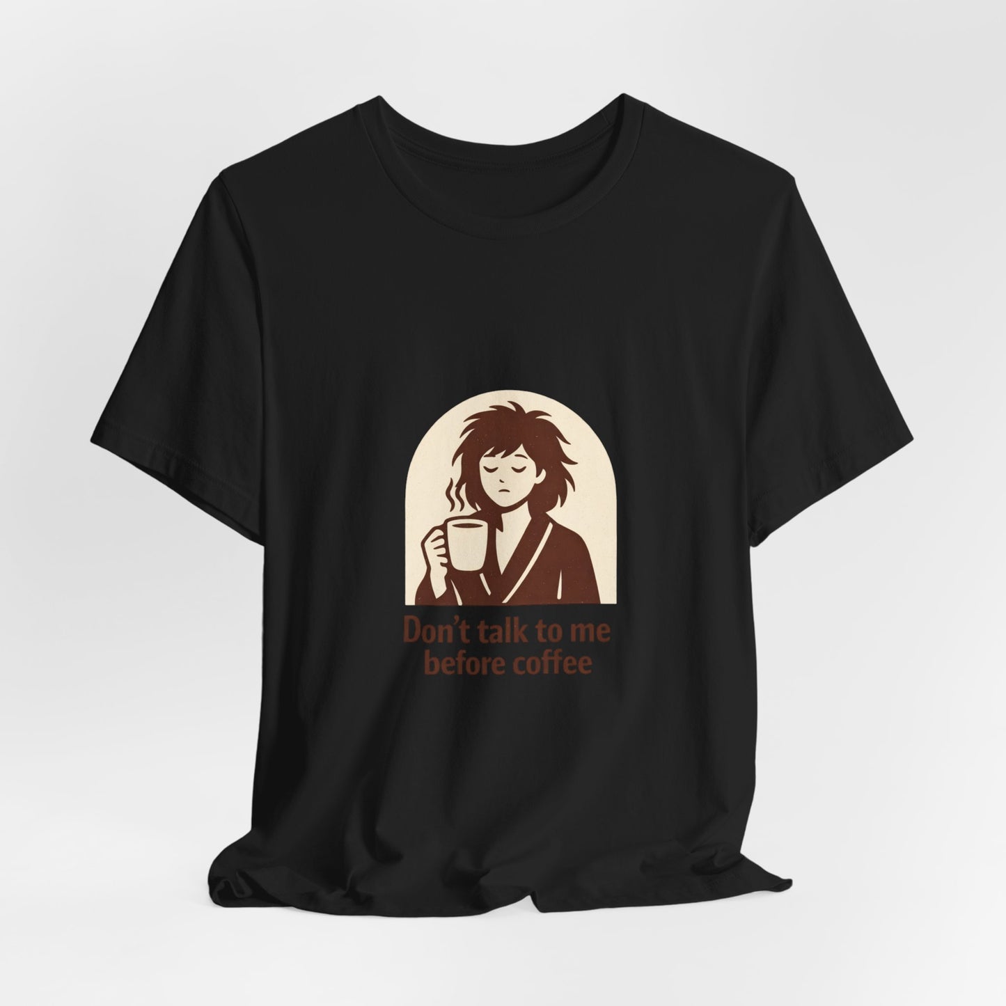 Tricou Cafea Unisex Bella Canvas 3001 – Coffee Lover Shirt, Funny Coffee Quote, Cozy Aesthetic Tee, Cadou pentru Iubitorii de Cafea
